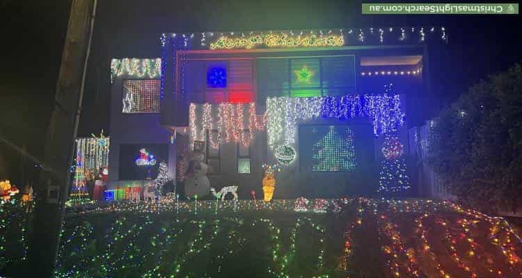 Christmas Light display at 6 Drovers Court, Vermont South