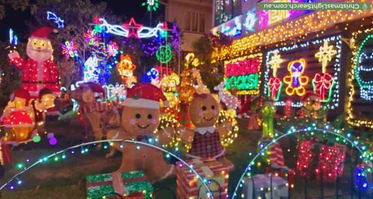Christmas Light display at 101 Kempsie Road, Upper Mount Gravatt
