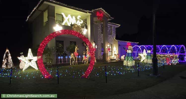 Christmas Light display at 33 Sir Warwick Fairfax Drive, Harrington Park