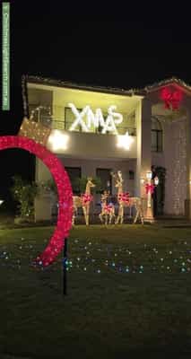 Christmas Light display at 33 Sir Warwick Fairfax Drive, Harrington Park