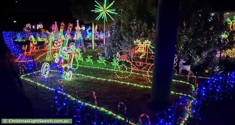 Christmas Light display at 2 Cook Place, Lesmurdie