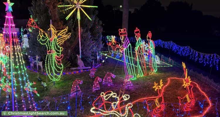 Christmas Light display at 2 Cook Place, Lesmurdie