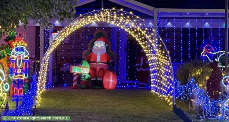 Christmas Light display at 2 Cook Place, Lesmurdie
