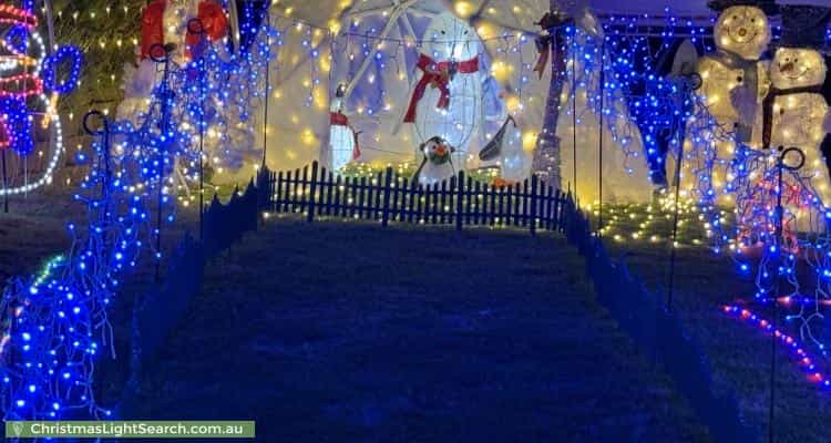 Christmas Light display at 2 Cook Place, Lesmurdie