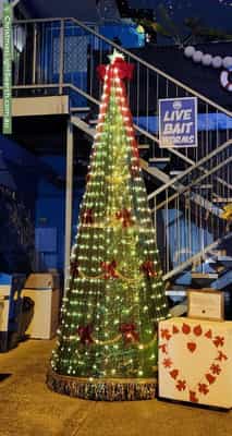 Christmas Light display at 78 Rainbow Street, Sandgate