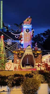 Christmas Light display at 78 Rainbow Street, Sandgate