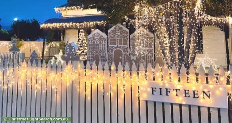 Christmas Light display at 15 Clarke Street, Freeling