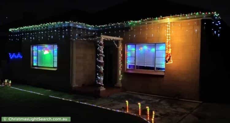 Christmas Light display at 13 Gill Street, Rosewater