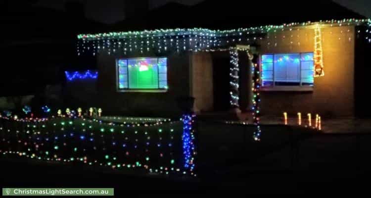 Christmas Light display at 13 Gill Street, Rosewater