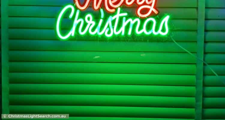 Christmas Light display at 13 Gill Street, Rosewater