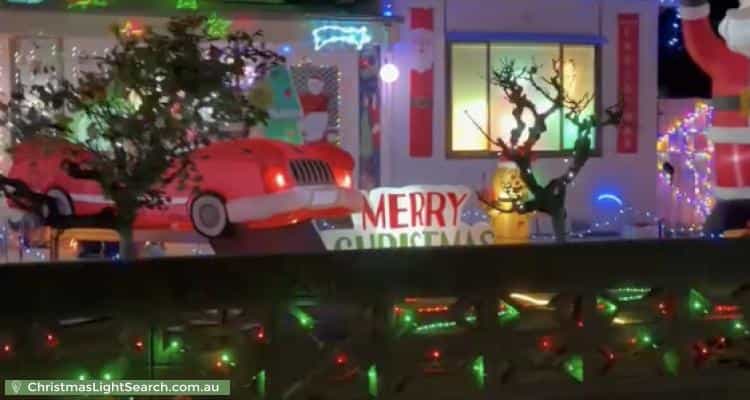 Christmas Light display at 11 Rugby Avenue, Croydon Park