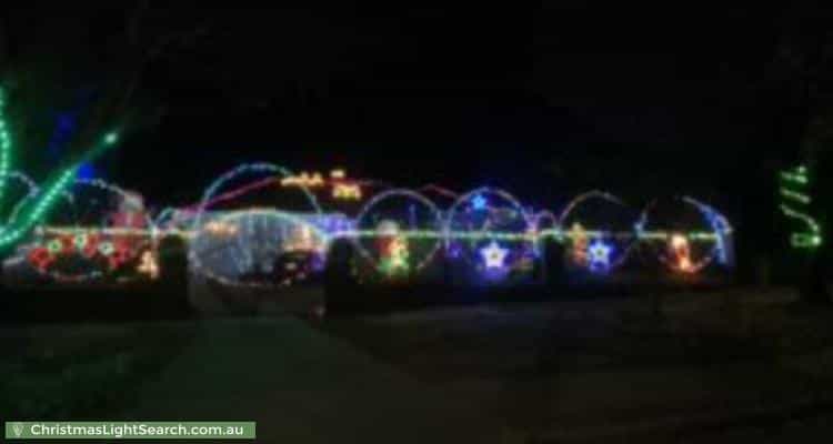 Christmas Light display at 9 Black Top Road, Hillbank