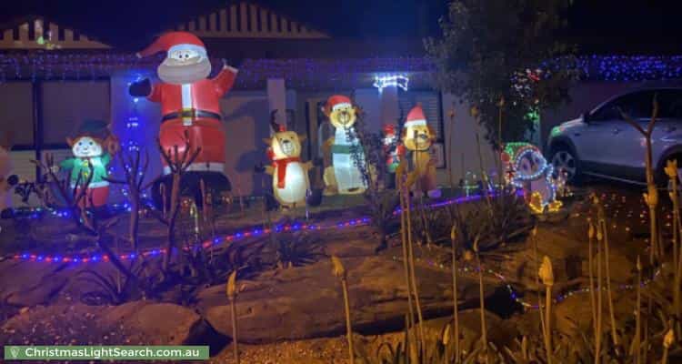 Christmas Light display at 23 Beckham Rise, Craigmore