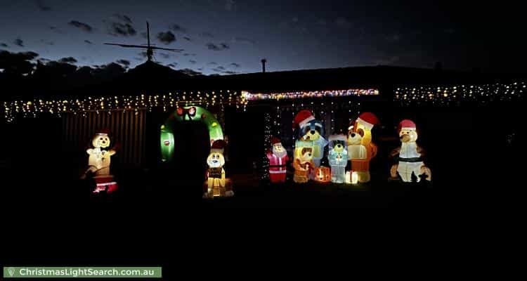 Christmas Light display at 6 Sedgemoor Road, Craigmore