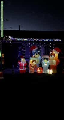 Christmas Light display at 6 Sedgemoor Road, Craigmore