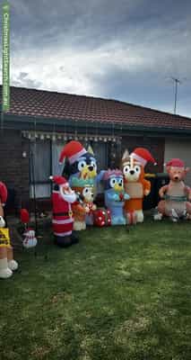 Christmas Light display at 6 Sedgemoor Road, Craigmore