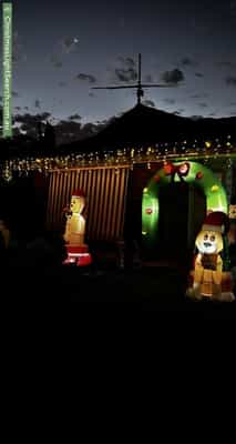 Christmas Light display at 6 Sedgemoor Road, Craigmore