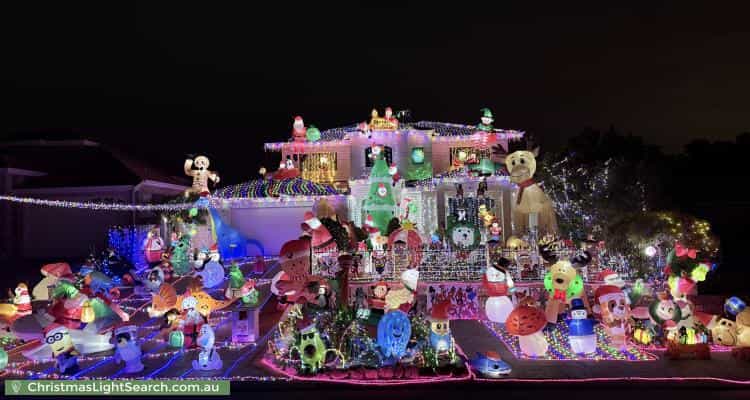 Christmas Light display at 21 Ocean Shores Edge, Connolly