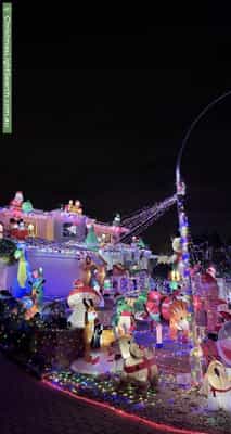 Christmas Light display at 21 Ocean Shores Edge, Connolly