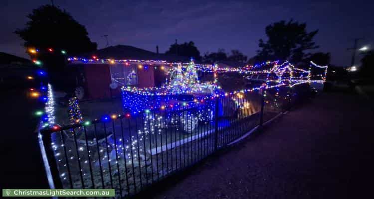 Christmas Light display at 303 Adelaide Road, Murray Bridge