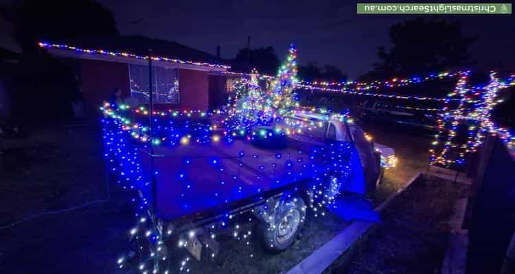 Christmas Light display at 303 Adelaide Road, Murray Bridge