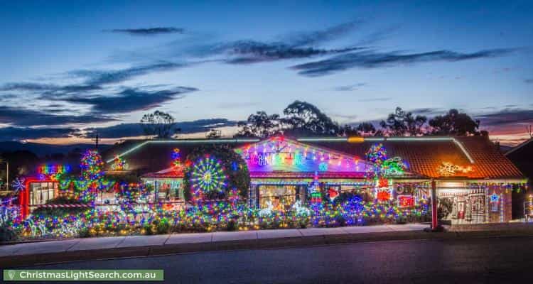 Christmas Light display at 17 Middleton Circuit, Gowrie