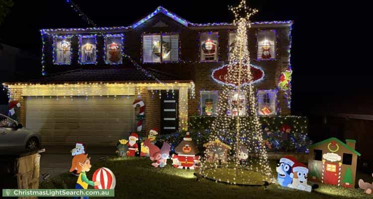 Christmas Light display at 13 Silverbirch Avenue, Mardi