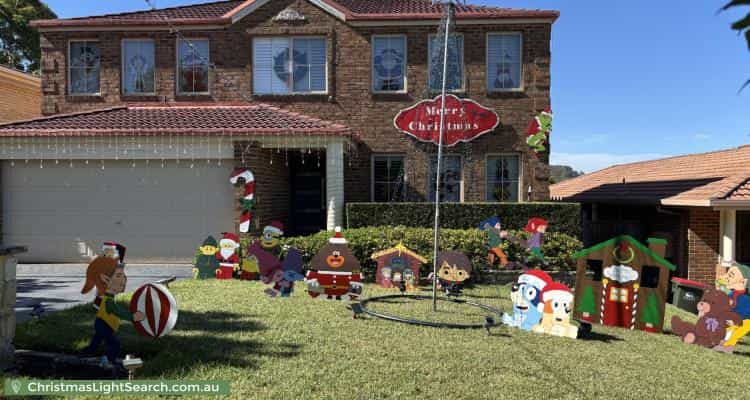 Christmas Light display at 13 Silverbirch Avenue, Mardi