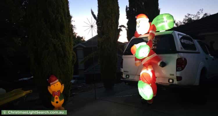 Christmas Light display at  Hudson Lowe Drive, Greenwith