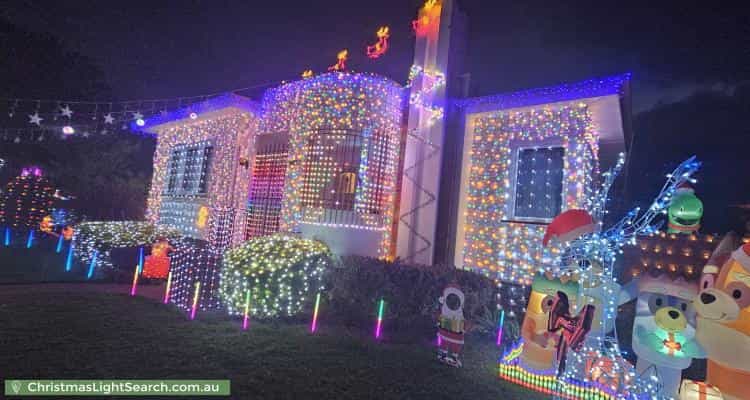 Christmas Light display at 20 Shenstone Place, Montrose
