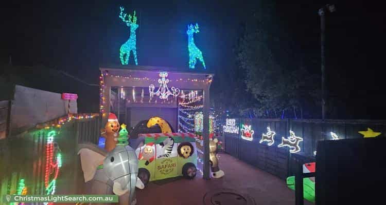 Christmas Light display at 20 Shenstone Place, Montrose