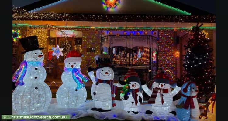 Christmas Light display at 15 Monte Carlo Drive, Point Cook
