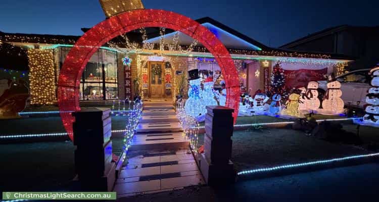 Christmas Light display at 15 Monte Carlo Drive, Point Cook