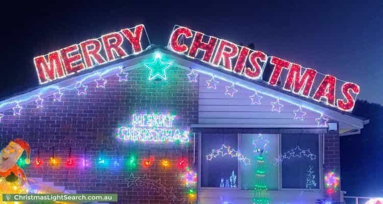Christmas Light display at 36 Orion Street, Vermont