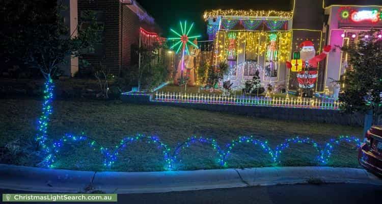 Christmas Light display at 42 Loveday Street, Oran Park