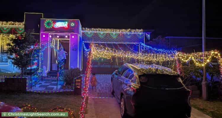 Christmas Light display at 42 Loveday Street, Oran Park