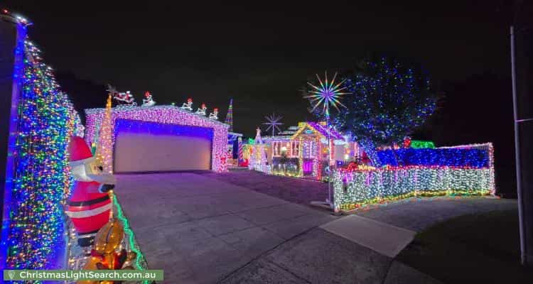 Christmas Light display at 11 Robyn Court, Hampton Park