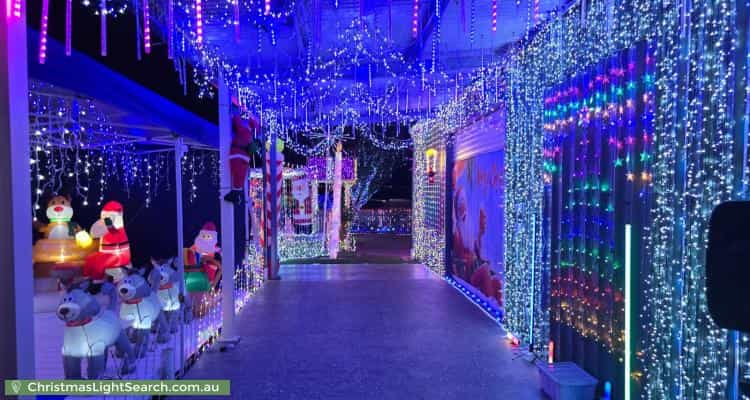 Christmas Light display at 11 Robyn Court, Hampton Park