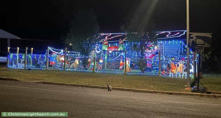 Christmas Light display at 97 Fourth Street, Weston