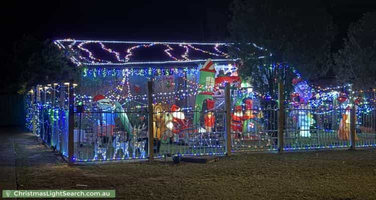 Christmas Light display at 97 Fourth Street, Weston