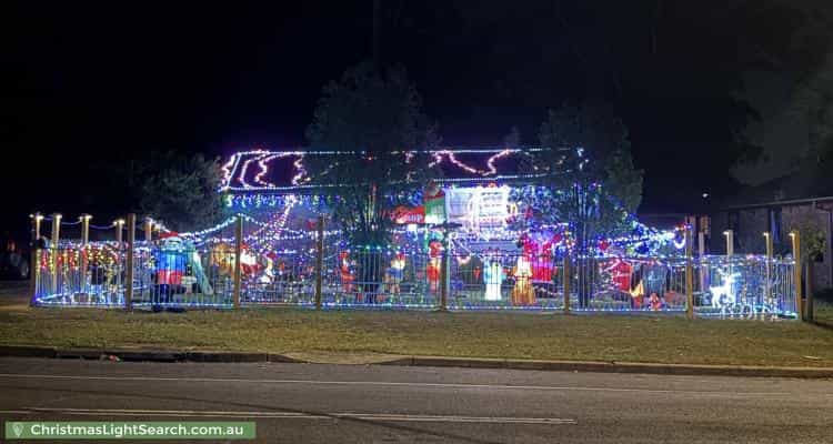 Christmas Light display at 97 Fourth Street, Weston