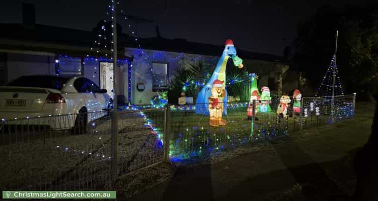 Christmas Light display at 60 Mahood Street, Elizabeth Grove