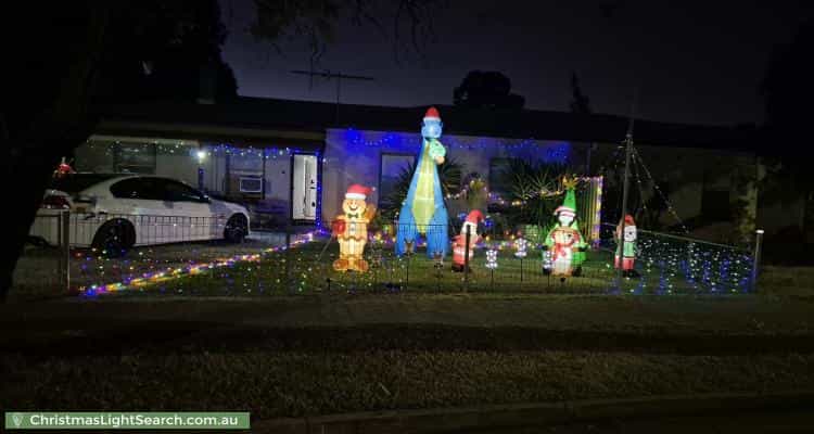 Christmas Light display at 60 Mahood Street, Elizabeth Grove