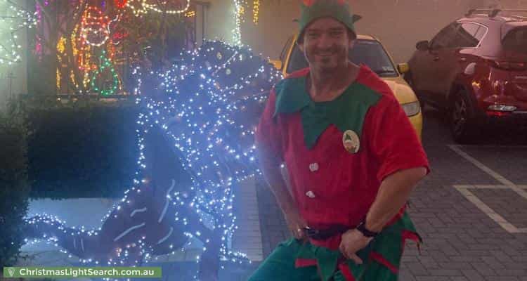 Christmas Light display at 6 Tahoe Close, Thornlie