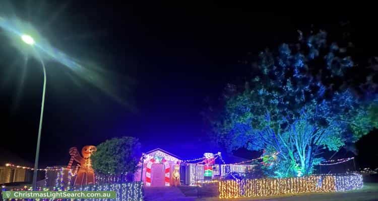 Christmas Light display at 1 Explorer Street, Raceview