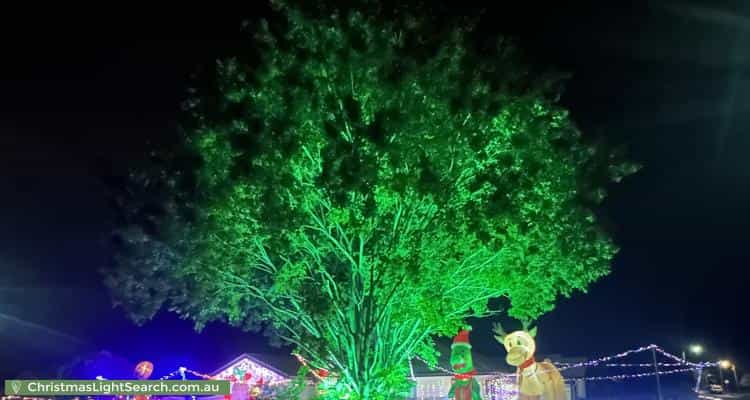 Christmas Light display at 1 Explorer Street, Raceview