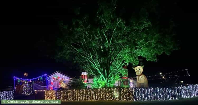 Christmas Light display at 1 Explorer Street, Raceview