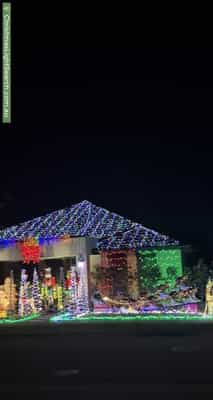 Christmas Light display at  Pine Avenue, Virginia