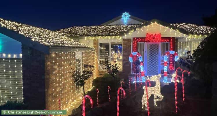 Christmas Light display at 17 Valley View Crescent, Berwick