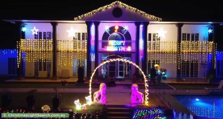 Christmas Light display at 147-149 Wiseman Road West, Edmonton